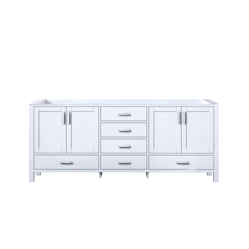 Lexora Jacques 80'' White Vanity Cabinet Only
