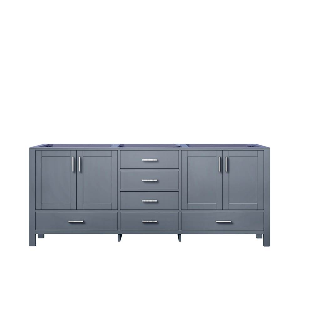 Lexora Jacques 80'' Dark Grey Vanity Cabinet Only