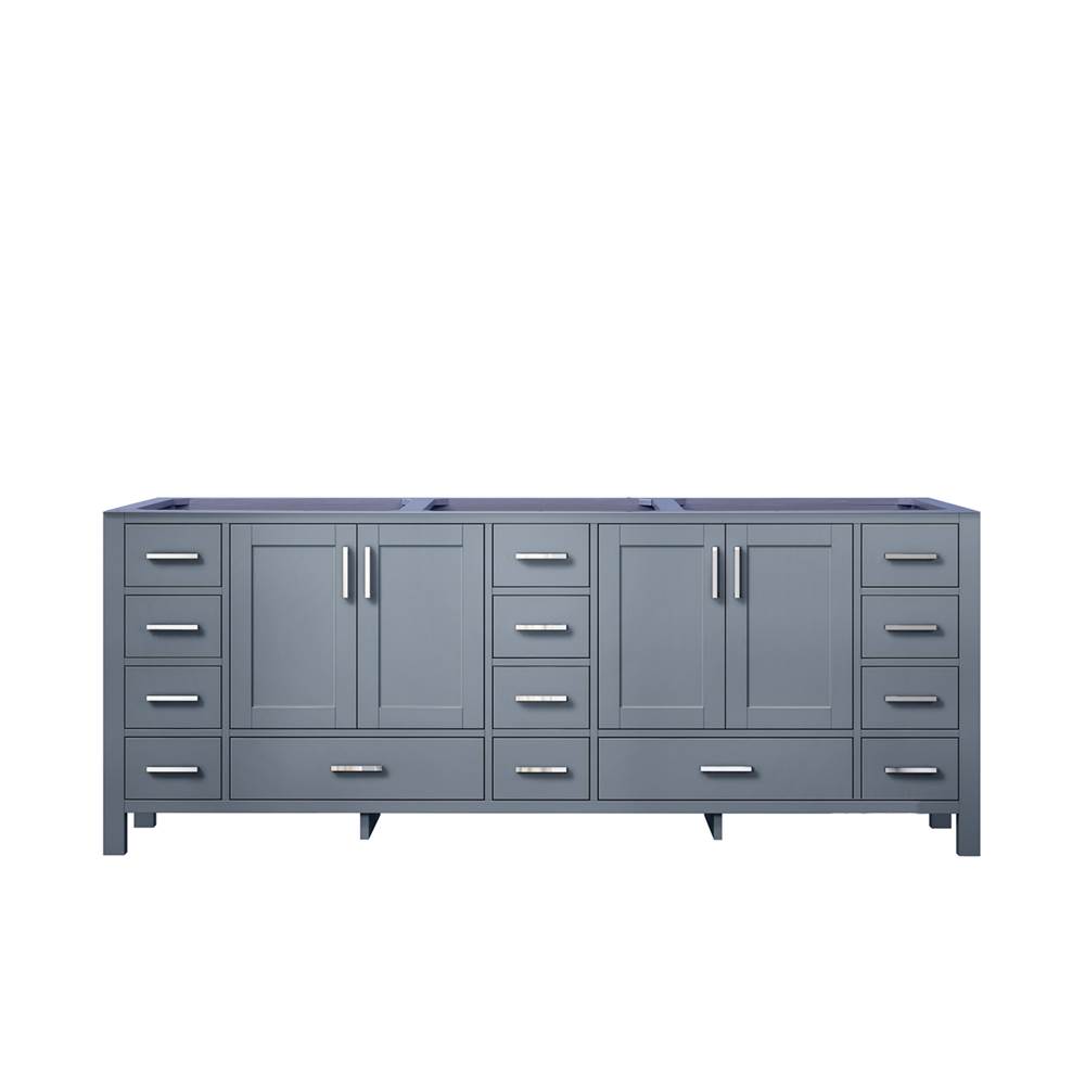 Lexora Jacques 84'' Dark Grey Vanity Cabinet Only