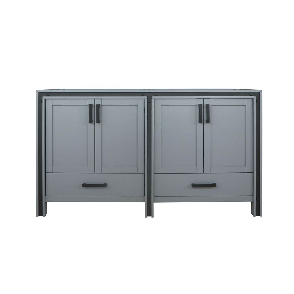 Lexora Ziva 60'' Dark Grey Vanity Cabinet Only