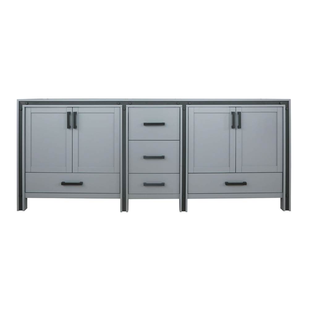Lexora Ziva 84'' Dark Grey Vanity Cabinet Only