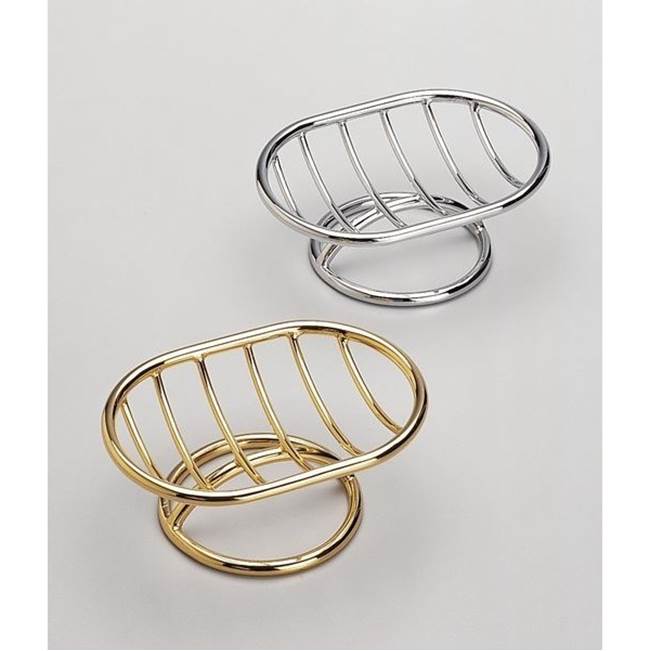 Nameeks Free Standing Brass Wire Soap Dish With Chrome Finish