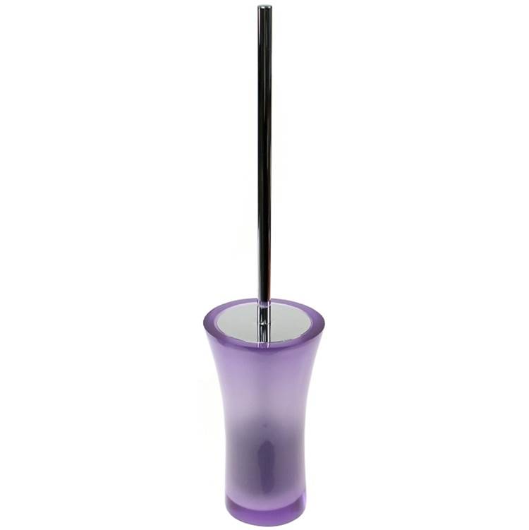 Nameeks Free Standing Toilet Brush Holder Made From Thermoplastic Resins in Purple Finish