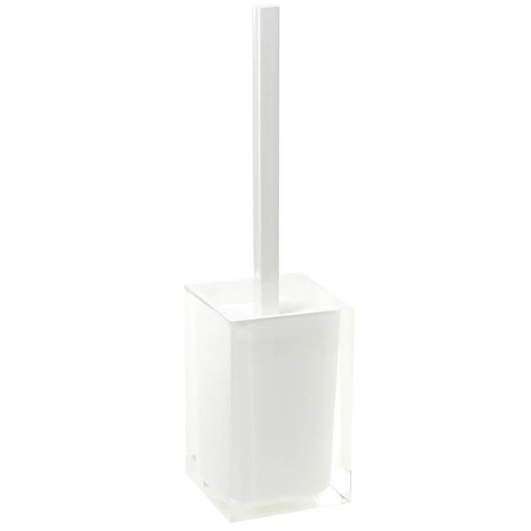 Nameeks Modern Toilet Brush Holder in White
