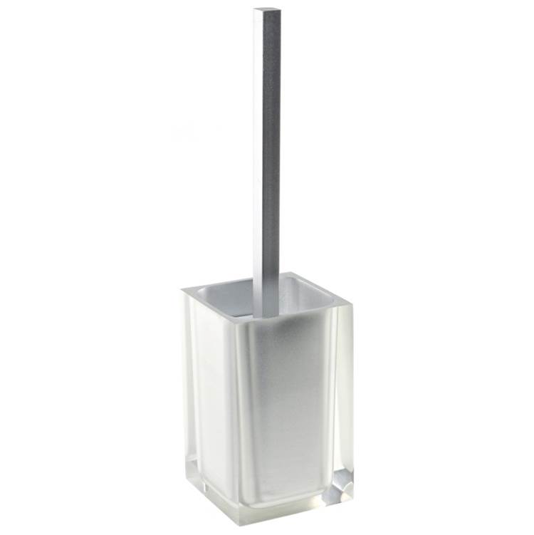 Nameeks Unique Silver Toilet Brush Holder in Thermoplastic Resins