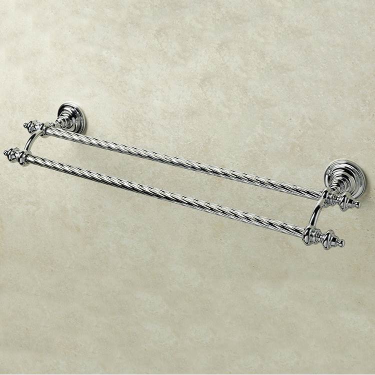 Nameeks 24 Inch Classic-Style Brass Double Towel Bar