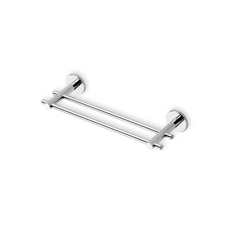 Nameeks Chrome 12 Inch Double Towel Bar Made in Brass