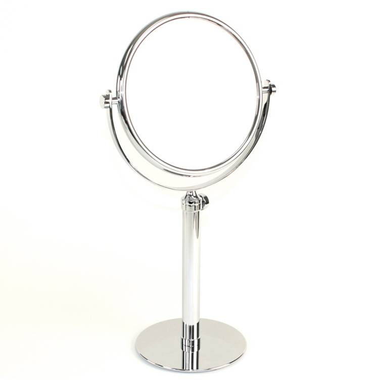 Nameeks Tall Pedestal Double Face Brass 5xop Magnifying Mirror