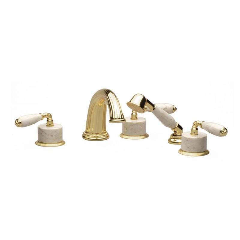 Phylrich VALENCIA Deck Tub Set with Hand Shower K2338DP1