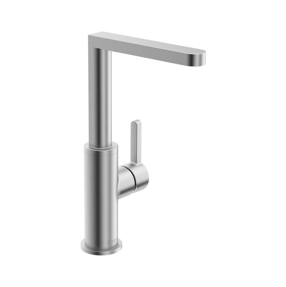 In2aqua Edge Single-Lever Kitchen Prep Faucet, With Swivel Spout, Stainless Steel Finish