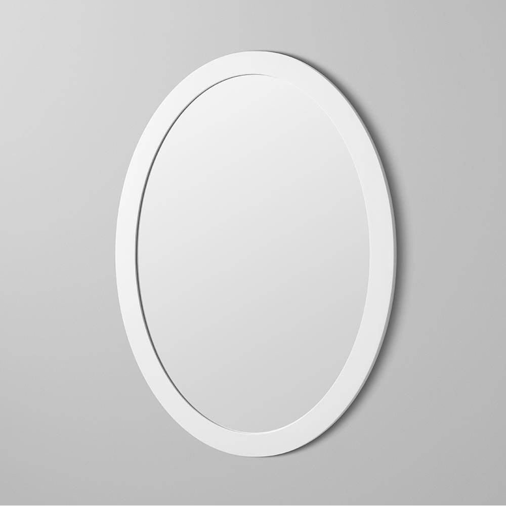 Ronbow 600023 W01 At Deluxe Vanity, Wood Frame Bathroom Mirror Oval