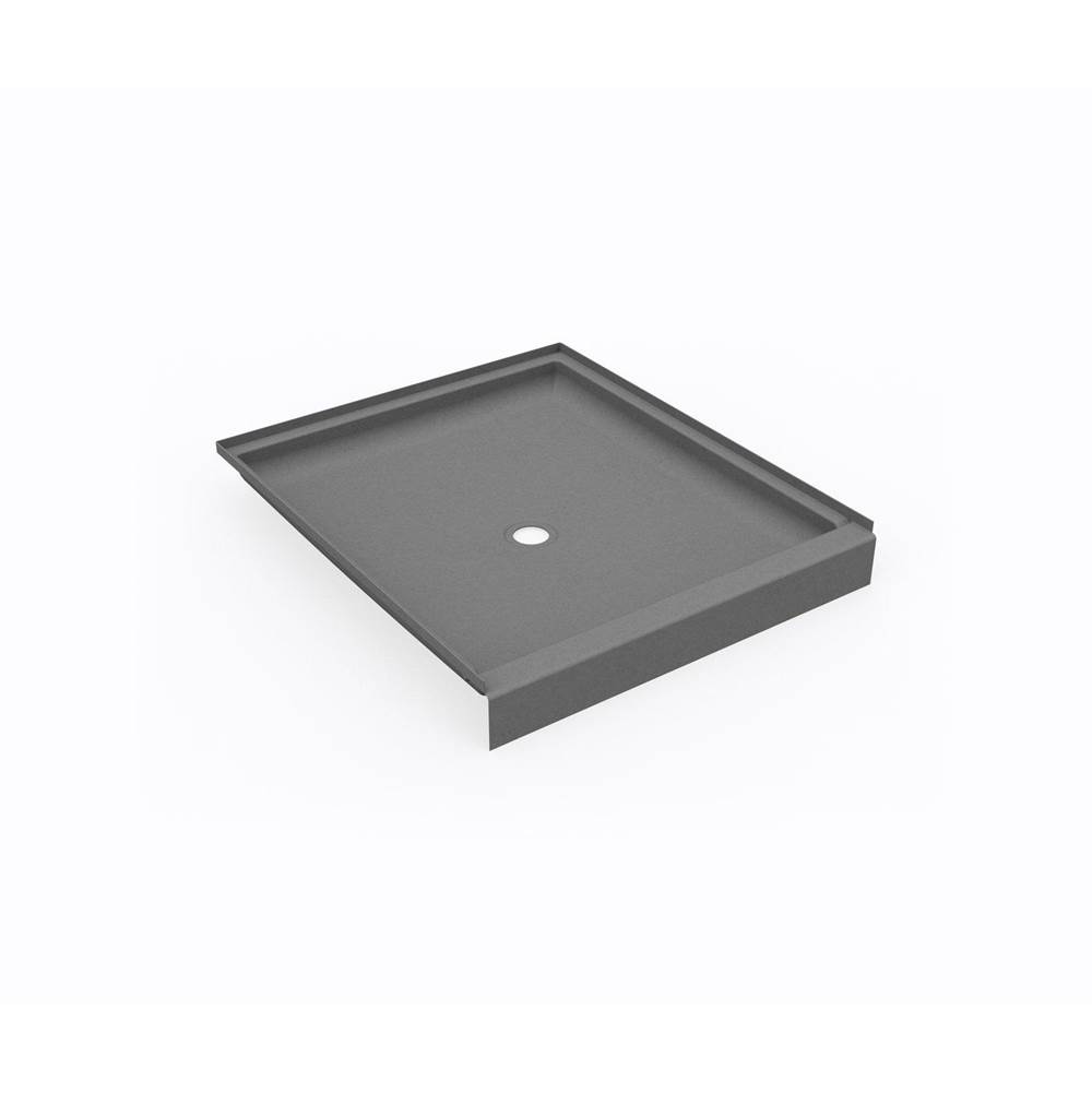 Swan SS-4236 42 x 36 Swanstone® Alcove Shower Pan with Center Drain Ash Gray