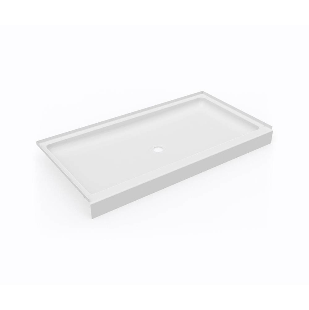 Swan SS-3260 32 x 60 Swanstone® Alcove Shower Pan with Center Drain in White