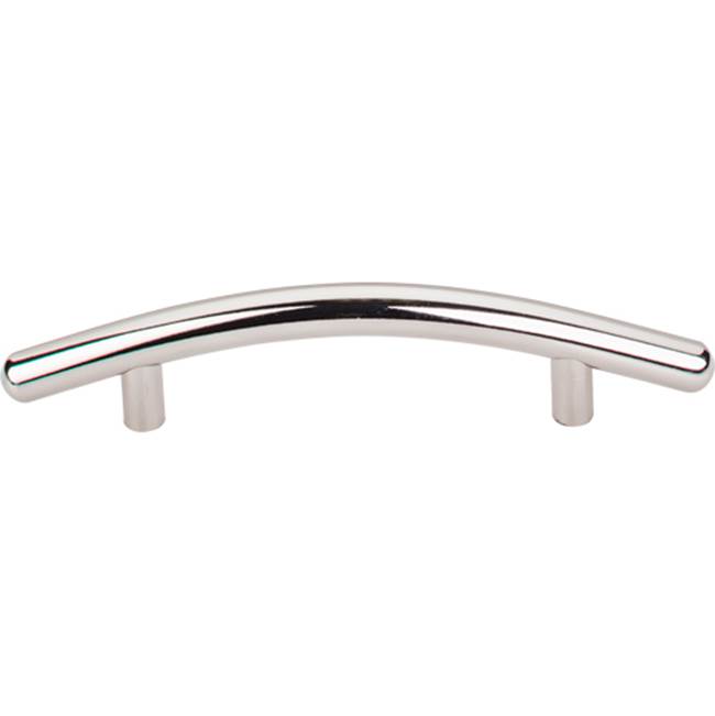 Top Knobs Curved Bar Pull 3 3/4 Inch (c-c) Polished Nickel