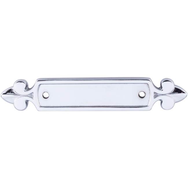 Top Knobs Dover Backplate 2 1/2 Inch (c-c) Polished Chrome
