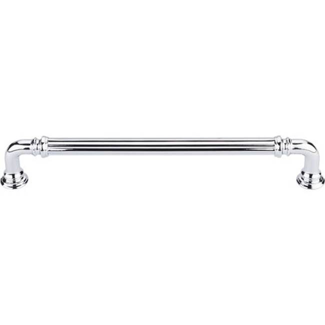Top Knobs Reeded Pull 7 Inch (c-c) Polished Chrome