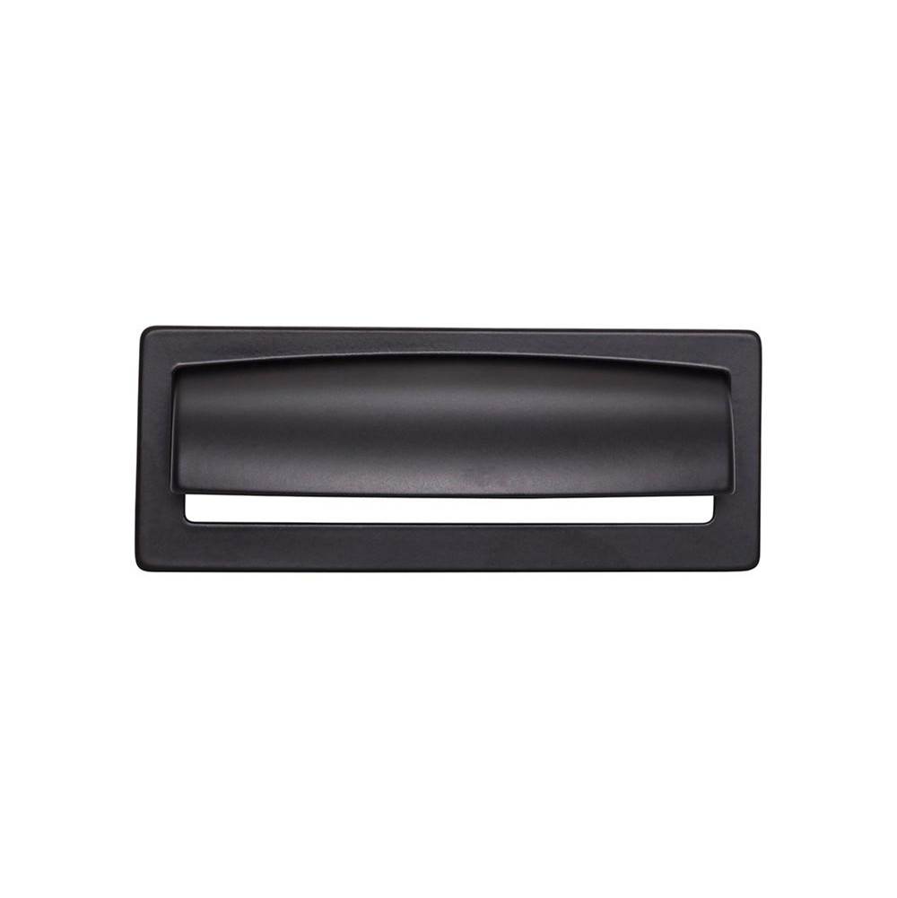 Top Knobs Hollin Cup Pull 3 3/4 Inch (c-c) Flat Black