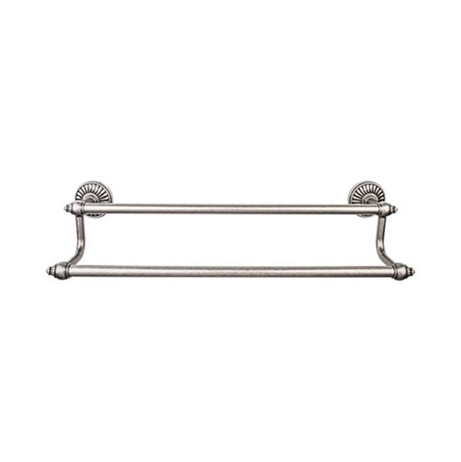 Top Knobs Tuscany Bath Towel Bar 18 Inch Double Antique Pewter