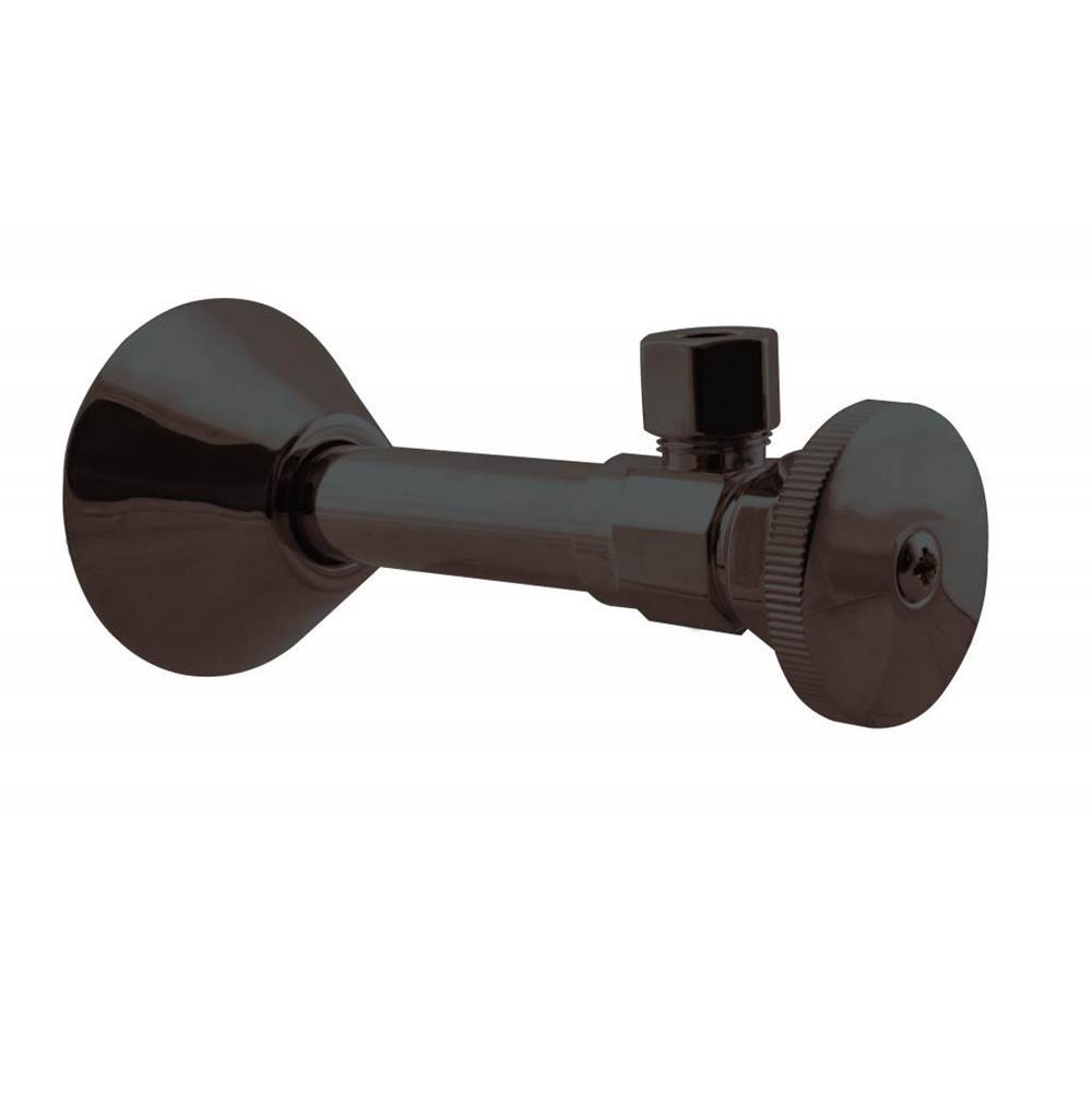 Westbrass Angle Stop - 1/2 in. Copper Sweat x 3/8 in. OD Comp. in Oil Rubbed Bronze