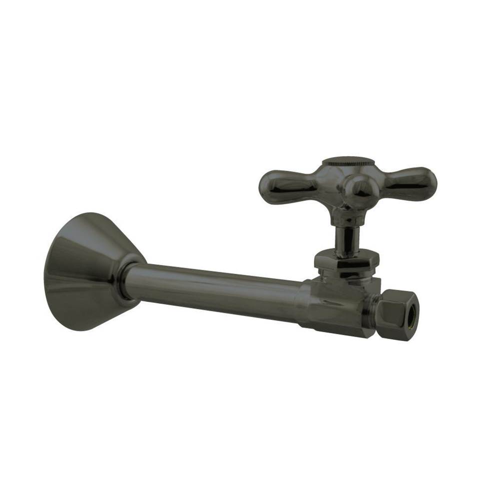 Westbrass Straight Stop - 1/2 in. Copper Sweat x 3/8 in. OD Comp. in Oil Rubbed Bronze