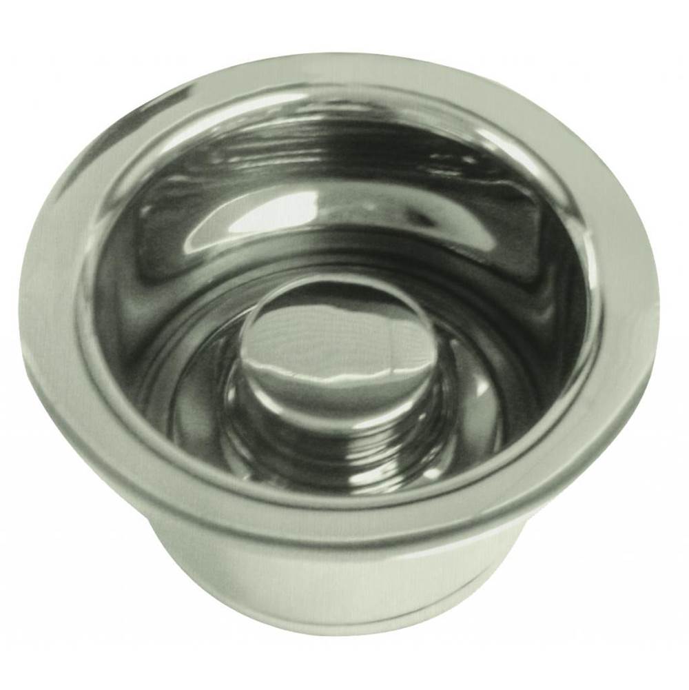 Westbrass InSinkErator Style Extra-Deep Disposal Flange and Stopper in Satin Nickel