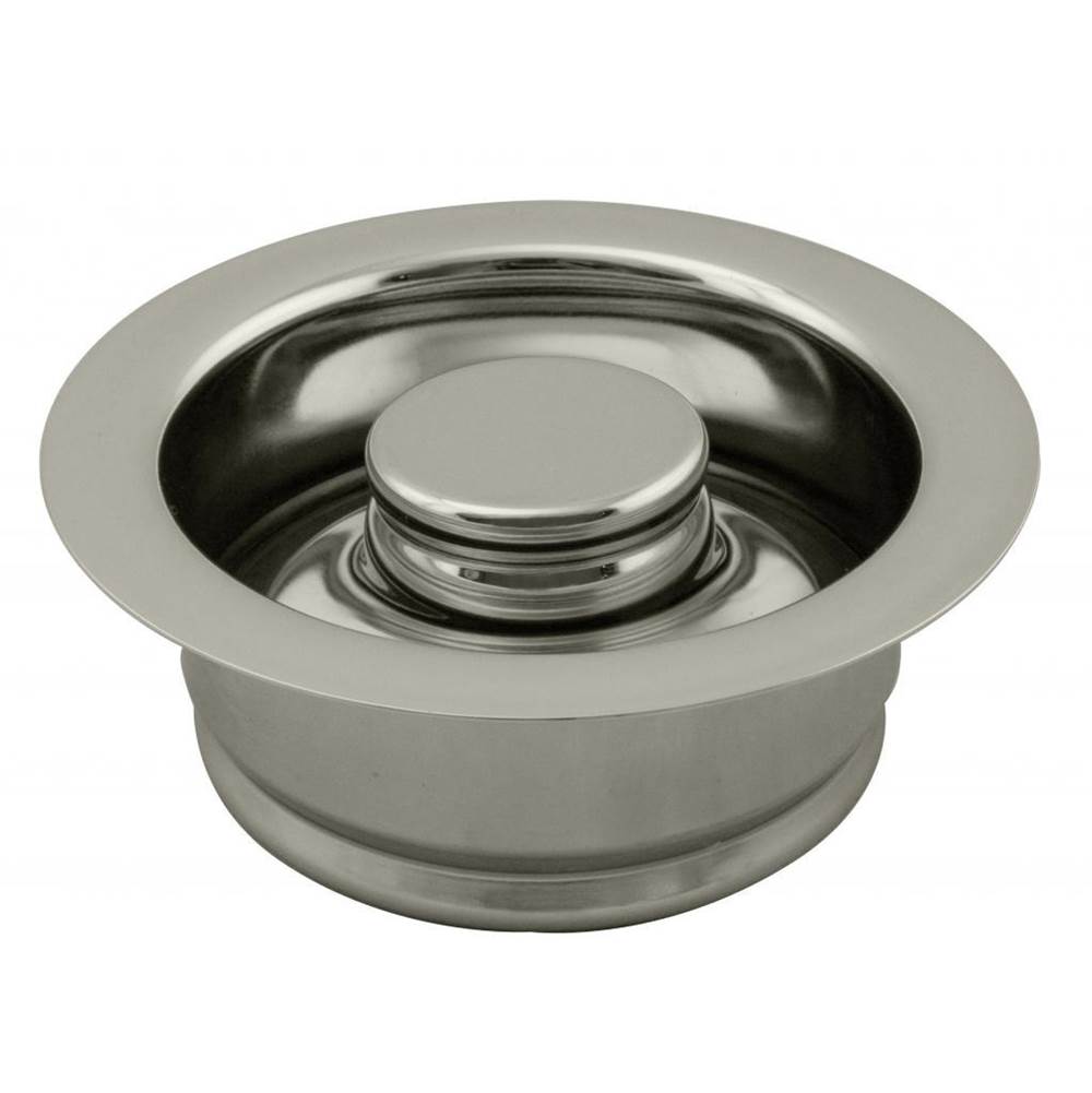 Westbrass InSinkErator Style Disposal Flange and Stopper in Polished Nickel