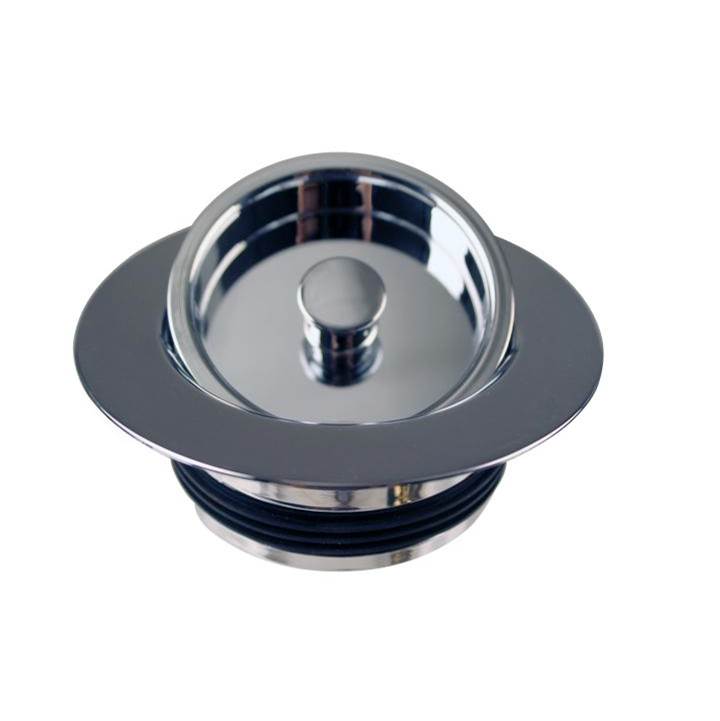 Westbrass Universal Replacement Disposal Flange and Stopper in Satin Nickel