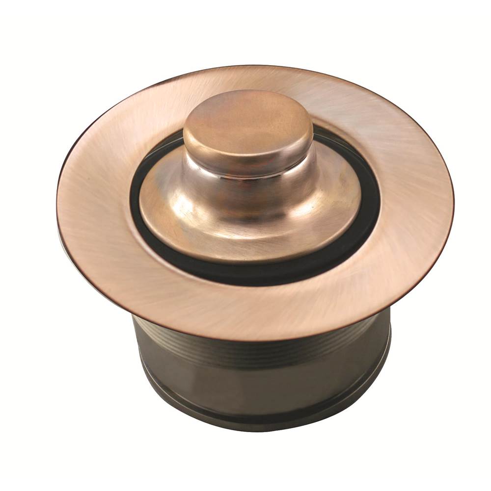Westbrass 3-1/2 in. Brass EZ Mount Disposal Flange and Stopper