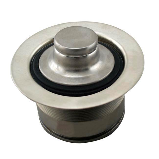 Westbrass 3-1/2 in. Brass EZ Mount Disposal Flange and Stopper
