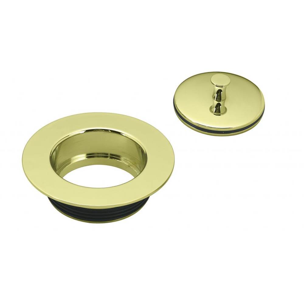 Westbrass Universal Replacement Disposal Flange and Stopper Polished Brass