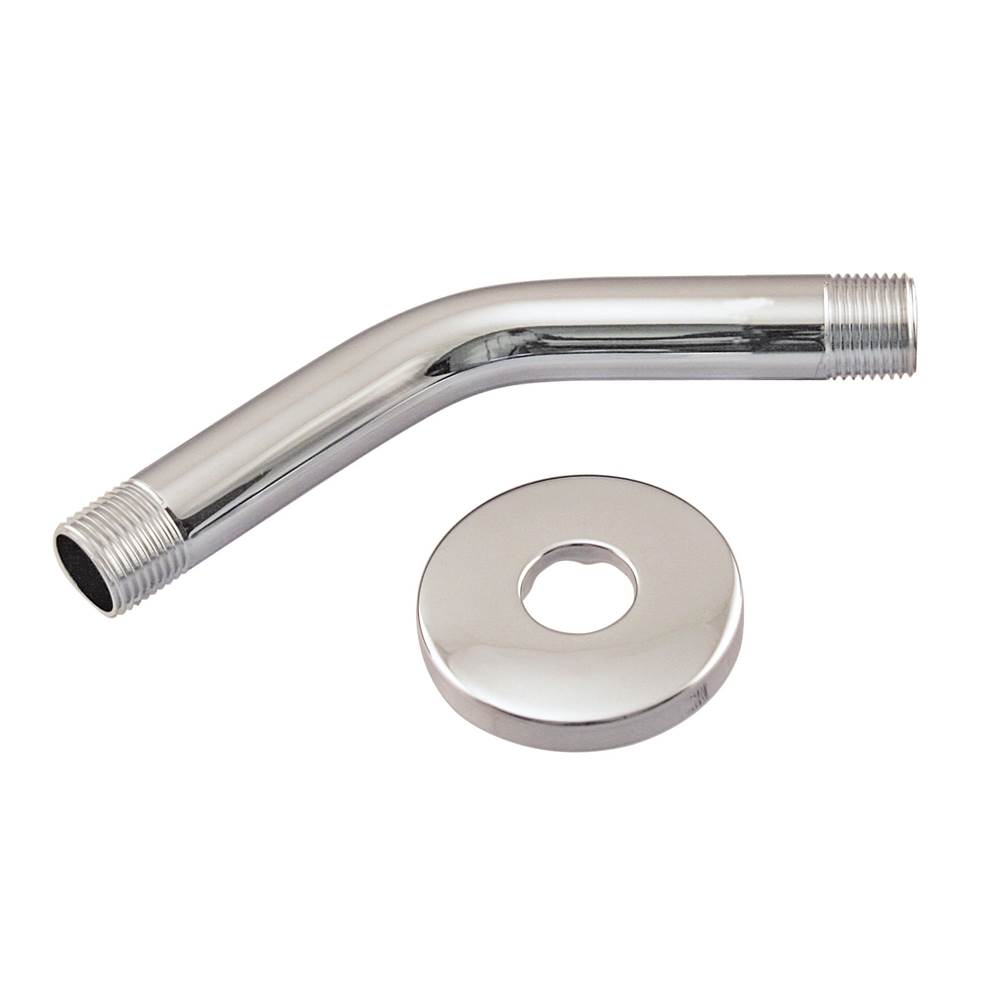 Westbrass 1/2 in. IPS x 6 in. Shower Arm in Polished Chrome