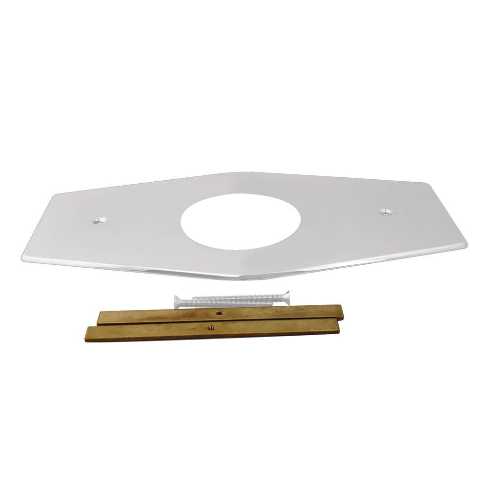 Westbrass One-Hole Remodel Plate for Mixet in Powdercoated White