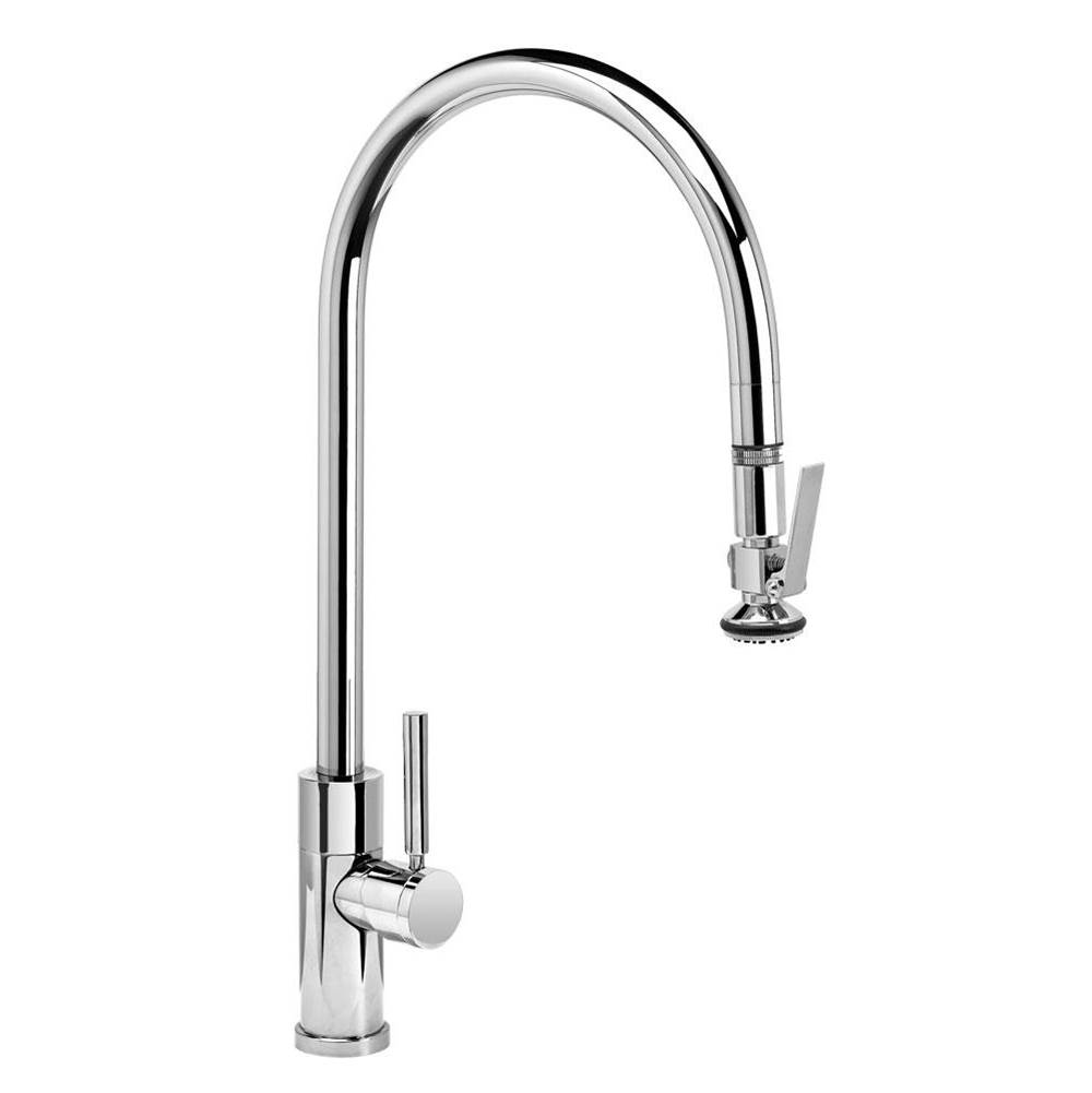 Waterstone Waterstone Modern Extended Reach PLP Pulldown Faucet - Lever Sprayer