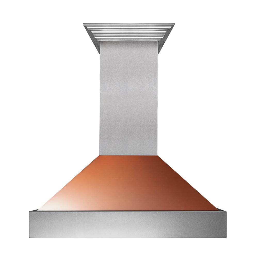 Z-Line 36'' DuraSnow Stainless Steel Range Hood with Copper Shell