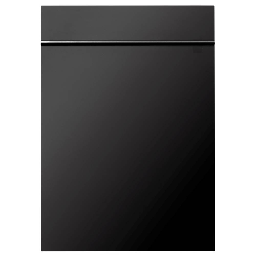 Z-Line 18'' Compact Black Stainless Steel Top Control Dishwasher with Stainless Steel Tub and Modern Style Handle, 40dBa