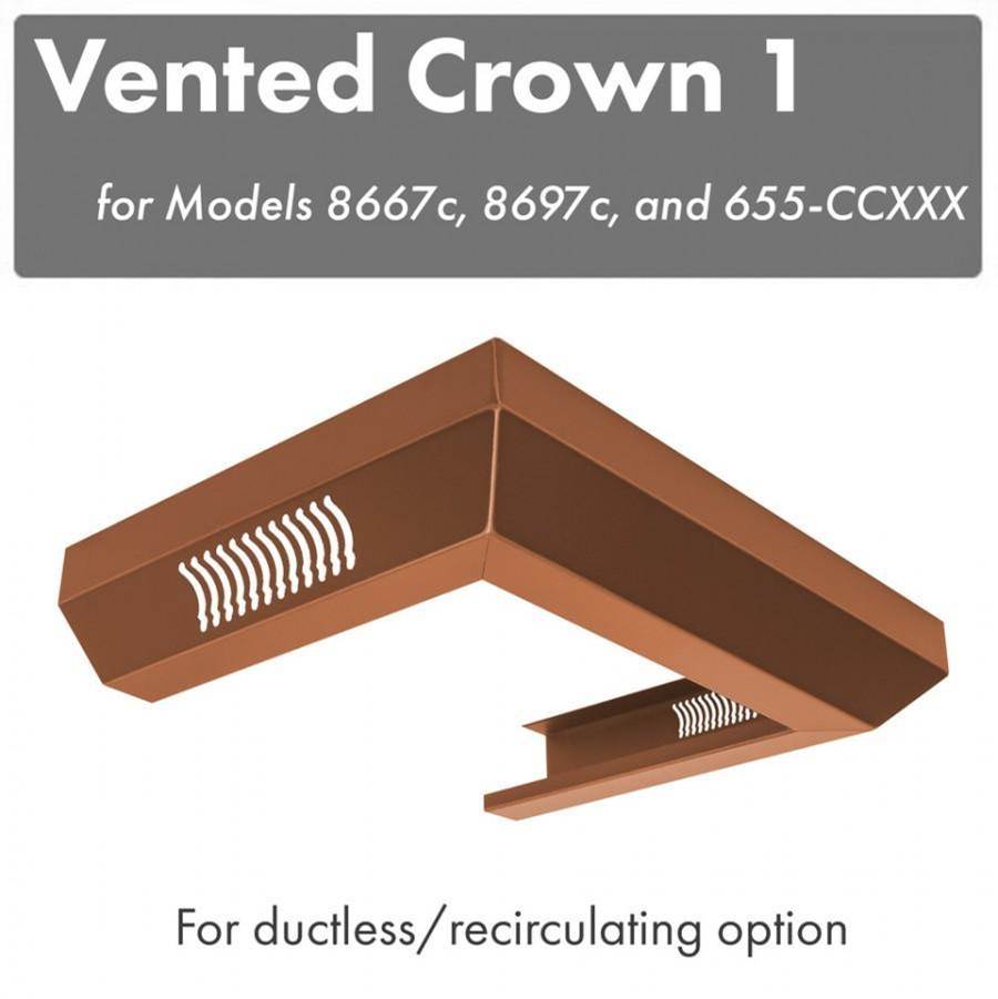 Z-Line Vented Crown Molding Profile 1 for Wall Mount Range Hood (8667C)